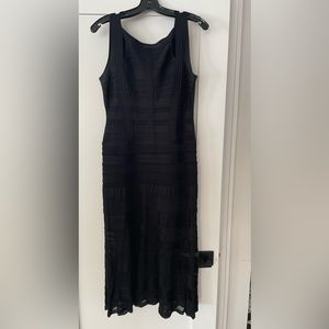 Herve Leger midi black sz L dress